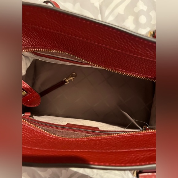 NEW MICHAEL KORS NOVEAU HAMILTON SATCHEL LEATHER BRANDY WINE LIMITED EDITION - Picture 4 of 8
